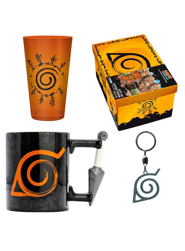 ABYstyle Dárkový set Naruto - Shippuden (sklenice, hrnek, klíčenka)