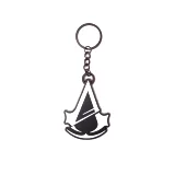 Klíčenka Assassins Creed: Unity - černobílé logo