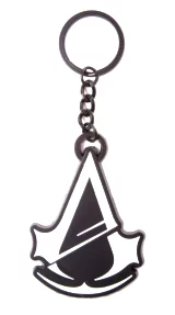 Klíčenka Assassins Creed: Unity - černobílé logo