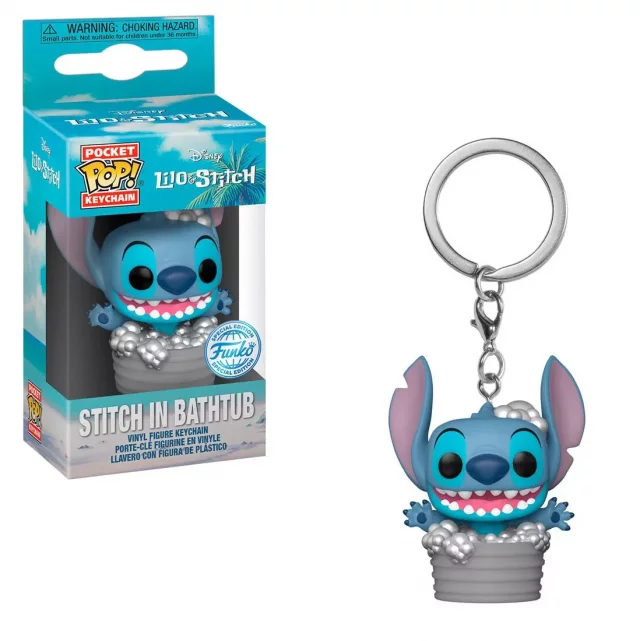 Klíčenka Disney - Stitch in Bathtub (Funko)