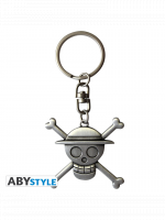 Klíčenka One Piece - Skull Luffy Metal