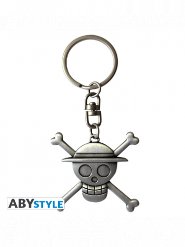 Klíčenka One Piece - Skull Luffy Metal