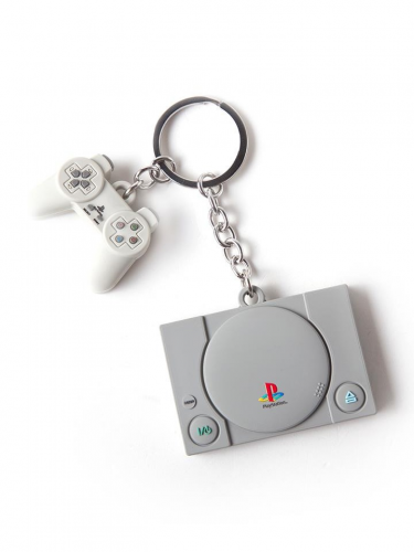 Klíčenka PlayStation - Console and Controller 3D