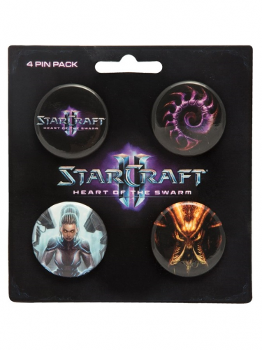 Odznaky Starcraft II Heart of the Swarm Pin Pack