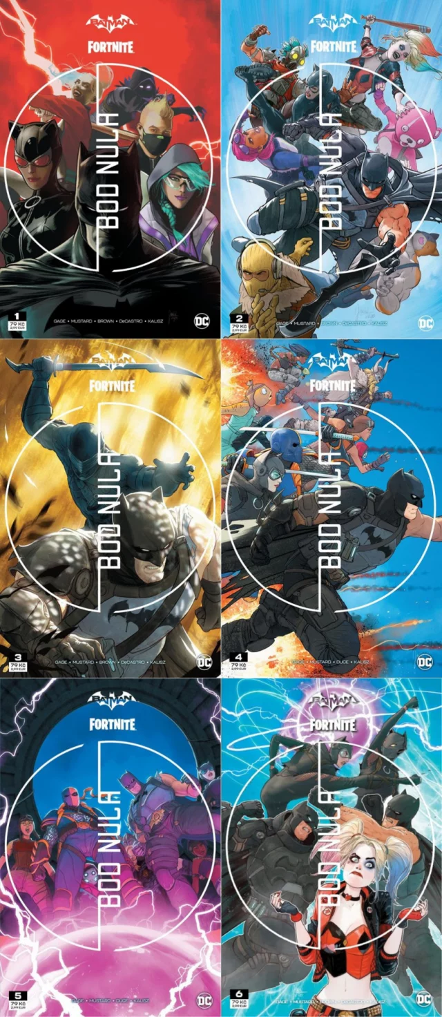 Komiks Batman/Fortnite: Bod Nula #1-6 (šest sešitů)