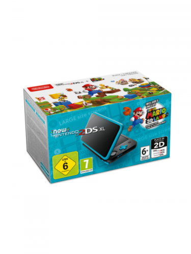 Konzole New Nintendo 2DS XL Black & Turquoise + Super Mario 3D Land (3DS)