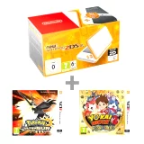 Konzole New Nintendo 2DS XL White & Orange + Pokémon US + Yo-Kai Watch 2