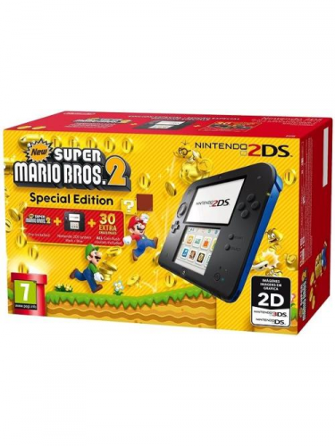 Konzole Nintendo 2DS Black & Blue + New Super Mario Bros. 2 (WII)