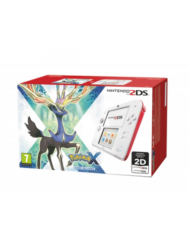konzole Nintendo 2DS (bílo-červená) + Pokemon X (WII)