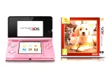 Konzole Nintendo 3DS Pink + Nintendogs+Cats-Golden Retriever