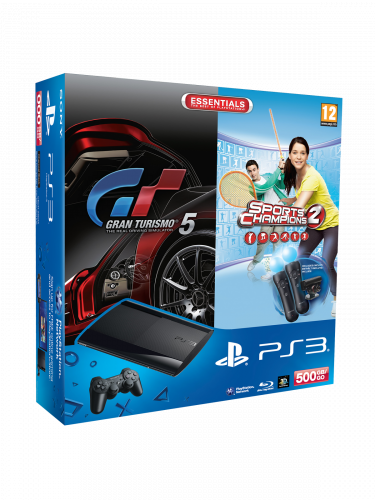Konzole Sony PlayStation 3 S. Slim (500GB) + 2x MOVE + kamera + 2 hry (PS3)