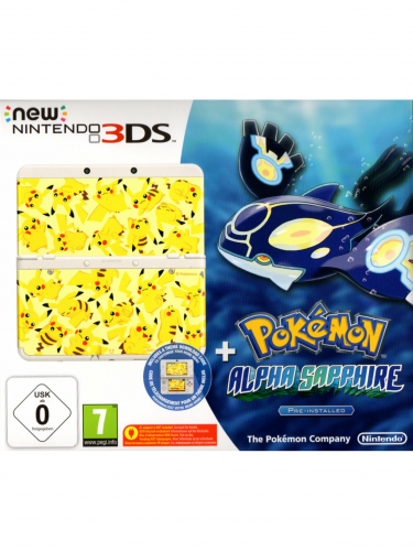 New Nintendo 3DS White - Pokemon Alpha Sapphire 3DS (WII)