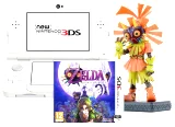 New Nintendo 3DS White + The Legend of Zelda: Majoras Mask + figurka 3DS