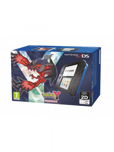 Nintendo 2DS Black and Blue + Pokémon Y 3DS (WII)