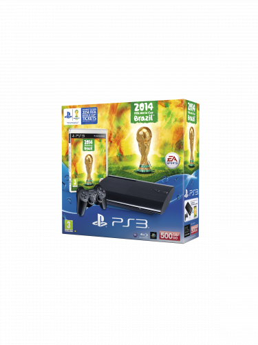 PlayStation 3 SuperSlim - 500 GB + 2014 FIFA World Cup Brazil (PS3)