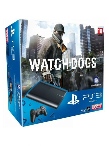 PlayStation 3 SuperSlim - 500 GB + Watch Dogs (PS3)