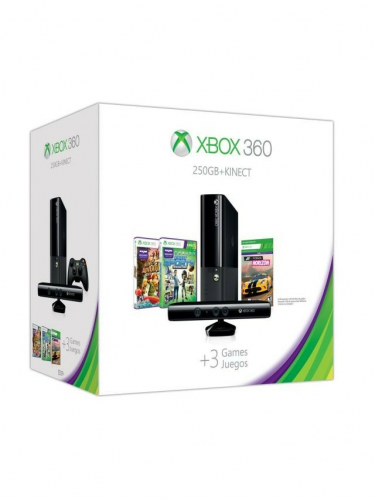 XBOX 360 Slim 250GB + Kinect + Adventure + Sports S2 + Forza Horizon (X360)