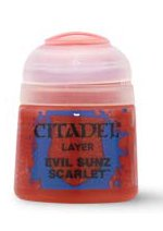 Games-Workshop Citadel Layer Paint (Evil Sunz Scarlet) - krycí barva, červená