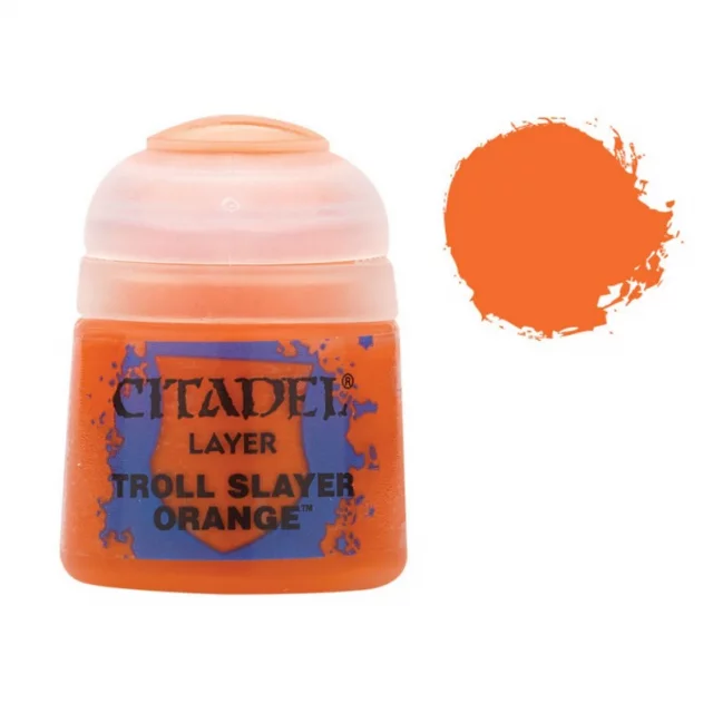 Citadel Layer Paint (Troll Slayer Orange) - krycí barva, oranžová