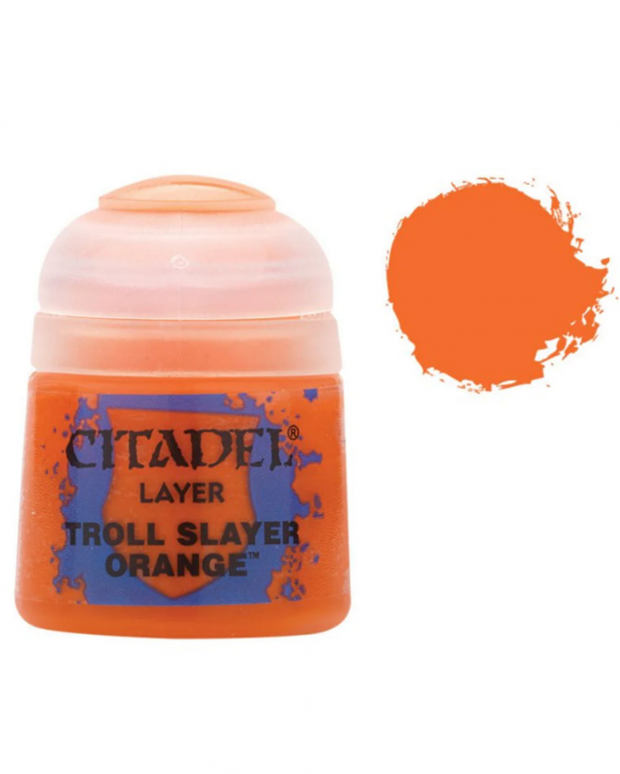 Games-Workshop Citadel Layer Paint (Troll Slayer Orange) - krycí barva, oranžová