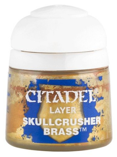 Games-Workshop Citadel Layer Paint (Skullcrusher Brass) - krycí barva
