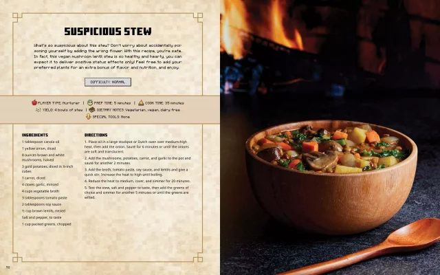 Kuchařka Minecraft - Gather, Cook, Eat! Official Cookbook