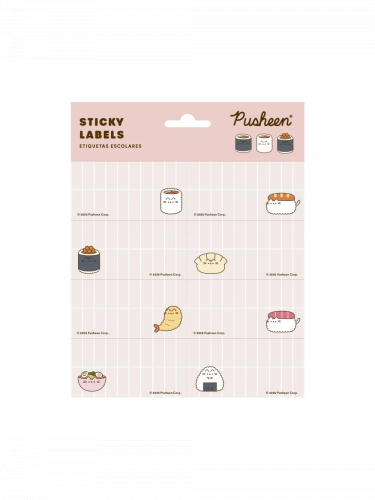 Popisovací štítky Pusheen - Sushi Roll (samolepicí)