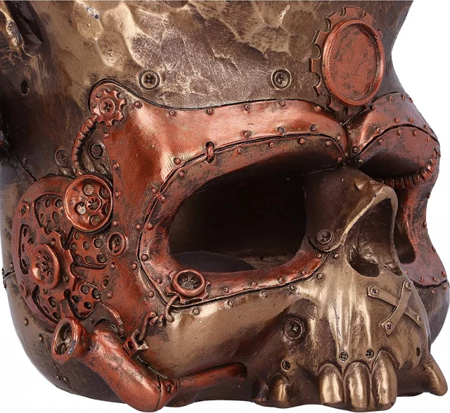 Stojan na lahev - Tentacled Steampunk Skull