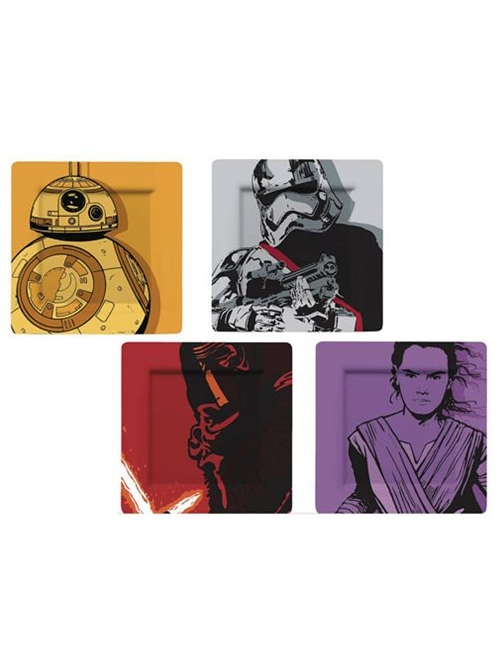 Funko Talíře Star Wars - BB-8, Rey, Kylo Ren a Phasma (sada 4 kusů)