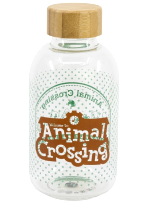 Láhev na pití Animal Crossing - Logo (skleněná)