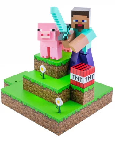 Lampička Minecraft - Steve Figural Light