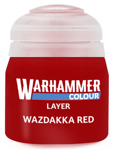 Warhammer Colour Layer Paint (Wazdakka Red) - krycí barva červená