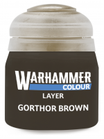 Warhammer Colour Layer Paint (Gorthor Brown) - krycí barva, hnědá