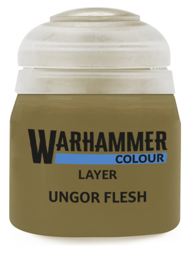 Warhammer Colour Layer Paint (Ungor Flesh) - krycí barva, hnědá