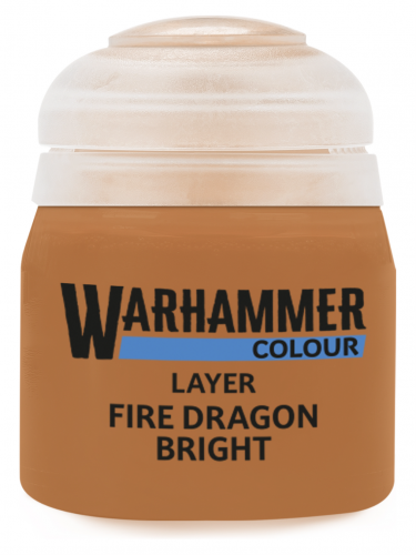 Warhammer Colour Layer Paint (Fire Dragon Bright) - krycí barva, oranžová