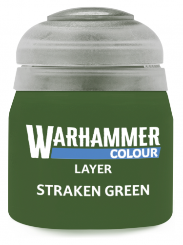 Warhammer Colour Layer Paint (Straken Green) - krycí barva, zelená