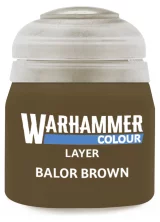 Warhammer Colour Layer Paint (Balor Brown) - krycí barva, hnědá