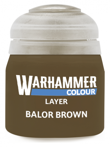 Warhammer Colour Layer Paint (Balor Brown) - krycí barva, hnědá