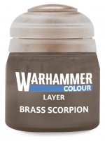 Warhammer Colour Layer Paint (Brass Scorpion) - krycí barva, hnědá