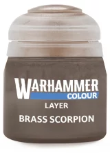 Warhammer Colour Layer Paint (Brass Scorpion) - krycí barva, hnědá
