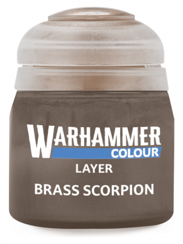 Warhammer Colour Layer Paint (Brass Scorpion) - krycí barva, hnědá