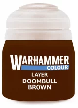 Warhammer Colour Layer Paint (Doombull Brown) - krycí barva, hnědá