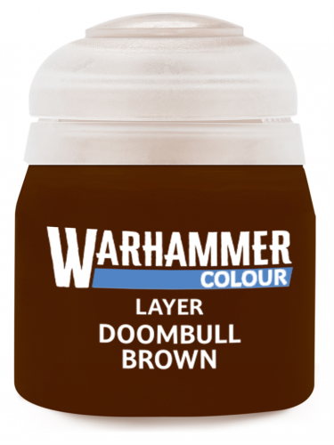 Warhammer Colour Layer Paint (Doombull Brown) - krycí barva, hnědá
