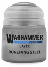 Warhammer Colour Layer Paint (Runefang Steel) - krycí barva, ocelová