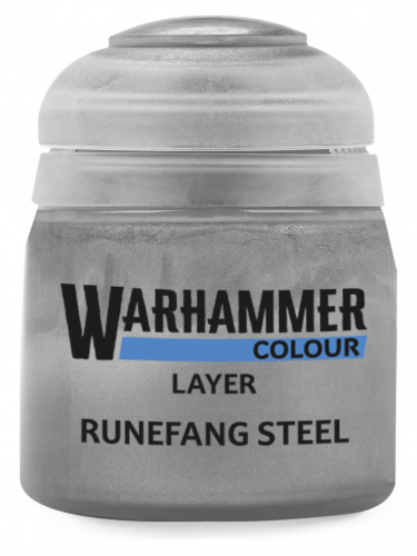 Warhammer Colour Layer Paint (Runefang Steel) - krycí barva, ocelová