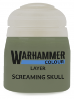 Warhammer Colour Layer Paint (Screaming skull) - krycí barva, šedá