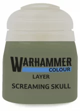Warhammer Colour Layer Paint (Screaming skull) - krycí barva, šedá