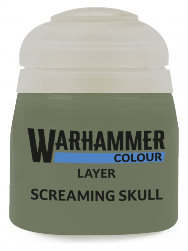 Warhammer Colour Layer Paint (Screaming skull) - krycí barva, šedá