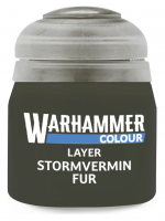 Warhammer Colour Layer Paint (Stormvermin Fur) - krycí barva, šedá