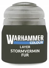 Warhammer Colour Layer Paint (Stormvermin Fur) - krycí barva, šedá